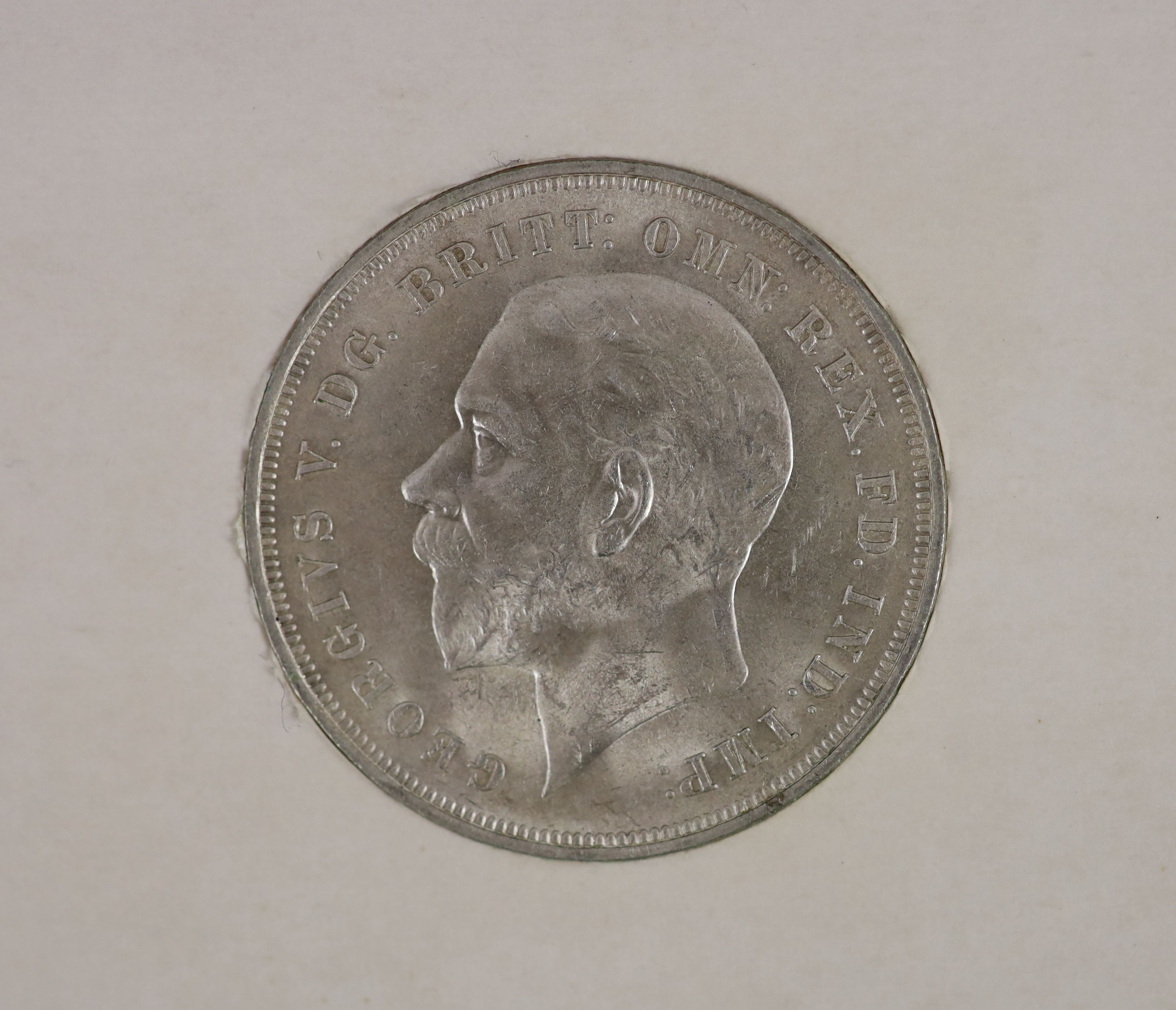 George V specimen set of nine coins, 1935, fourth coinage, comprising Crown (S4048), cleaned UNC, halfcrown and shilling, cleaned EF, florin, sixpence, cleaned UNC, the penny, halfpenny and farthing, toned UNC, halfpenny